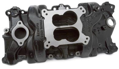 4 BBL Cast Iron 87-97 5.7/350 Dual Plane Marine Intake Manifold